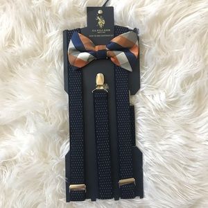 U.S. Polo Assn. Bow Tie & Suspender Set